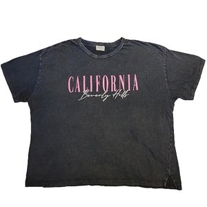 Urban Nation women's California Beverly Hills charcoal black T-shirt size 3x